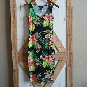 Hawaiian midi dress